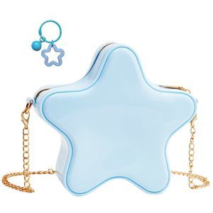 Mini Star Tote Bag, Cute Pu Leather Hobo Bag Chic Star :[